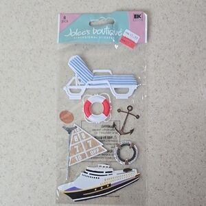 Cruise Vacation Dimensional Scrapbook Memory Book Stickers
